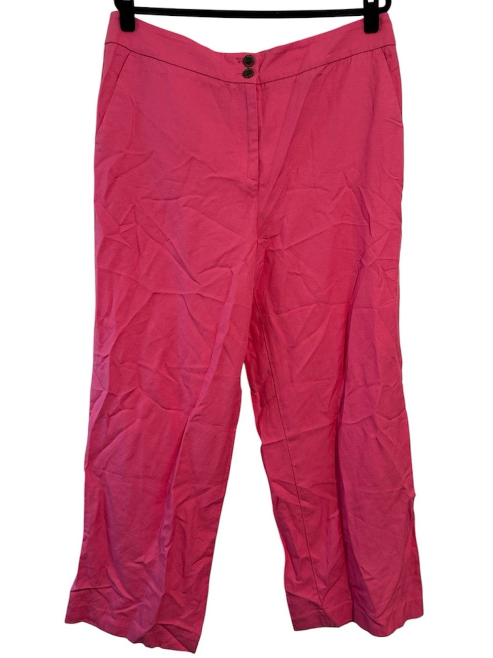 Talbots Hot Pink Linen Blend Greenwich Pants